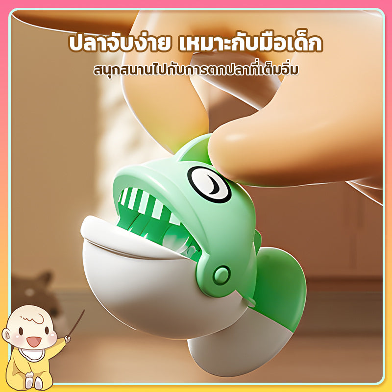 ชิ้นพร้อม USBเกมส์ตกปลา แม่เหล็ก ของเล่นตกปลา ชุดอุปกรณ์ตกปลาแม่เหล็ก มีเสียงเพลง หมุนได้ พร้อมเบ็ด